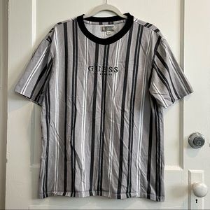 GUESS Originals Hotspur Stripe Logo Tee